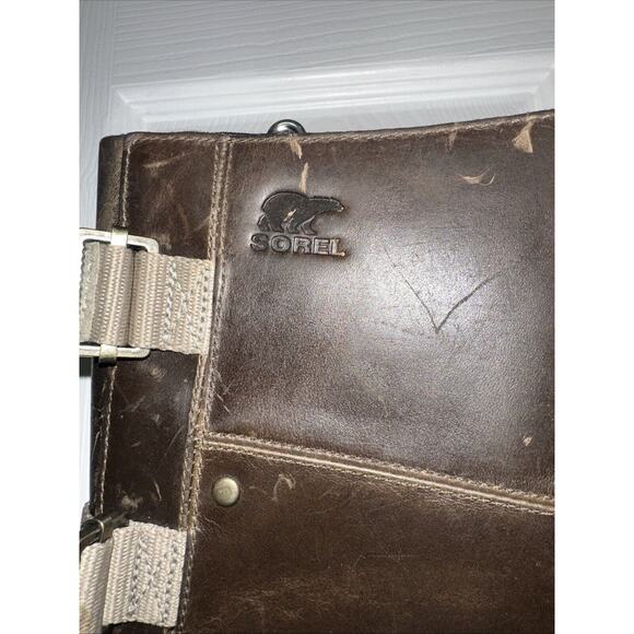 SOREL SLIMPACK RIDING TALL II EQUESTRIAN Brown Leather Riding Rain Boots US SZ 7 - Picture 7 of 14